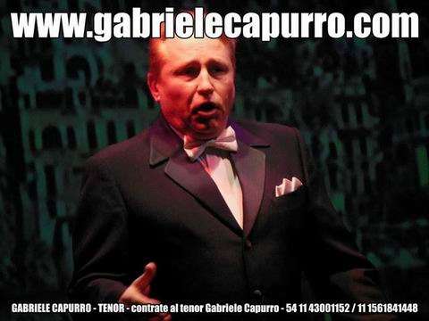 Cantante Lirico Tenor Garbriele Capurro