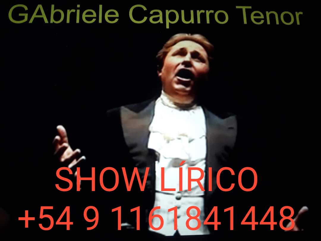 Cantente Lirico Tenor Garbriele Capurro